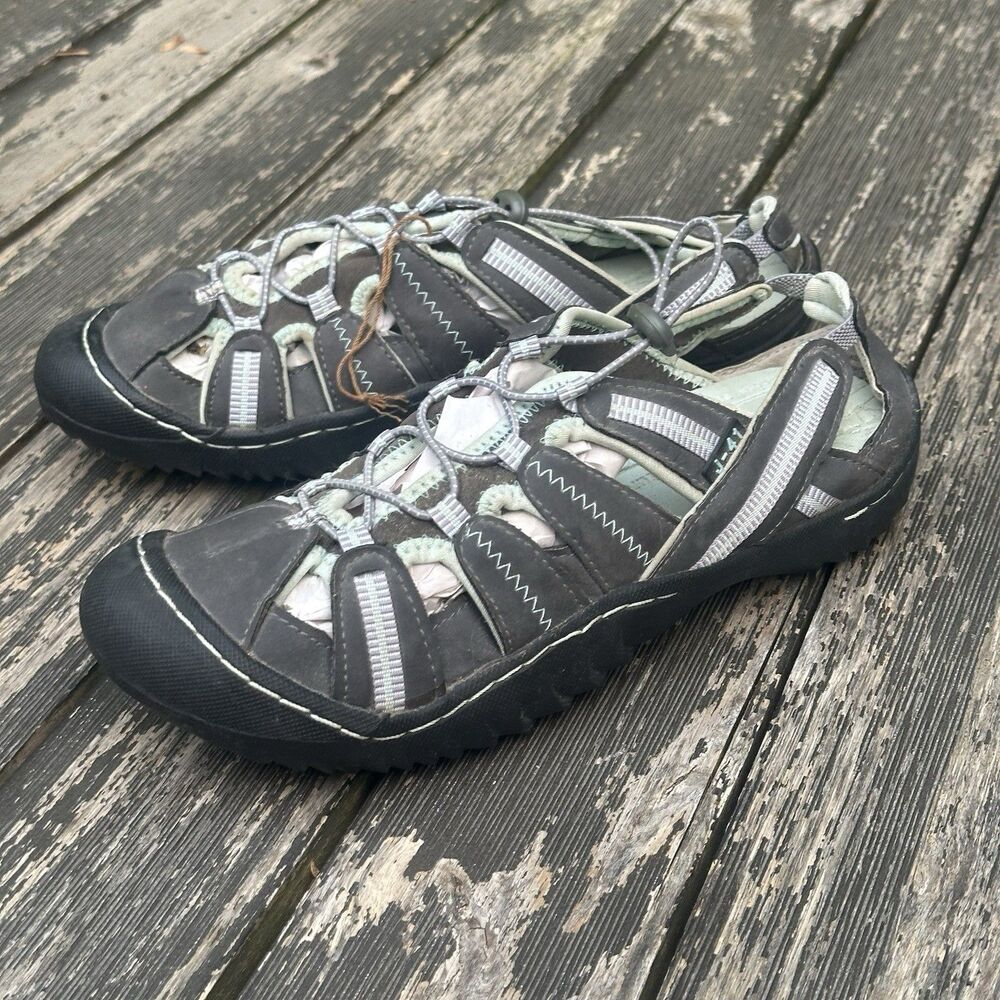 Jeep J-41 Adventure Grey Blue Womens Shoes Water Hiking Sandals 7.5